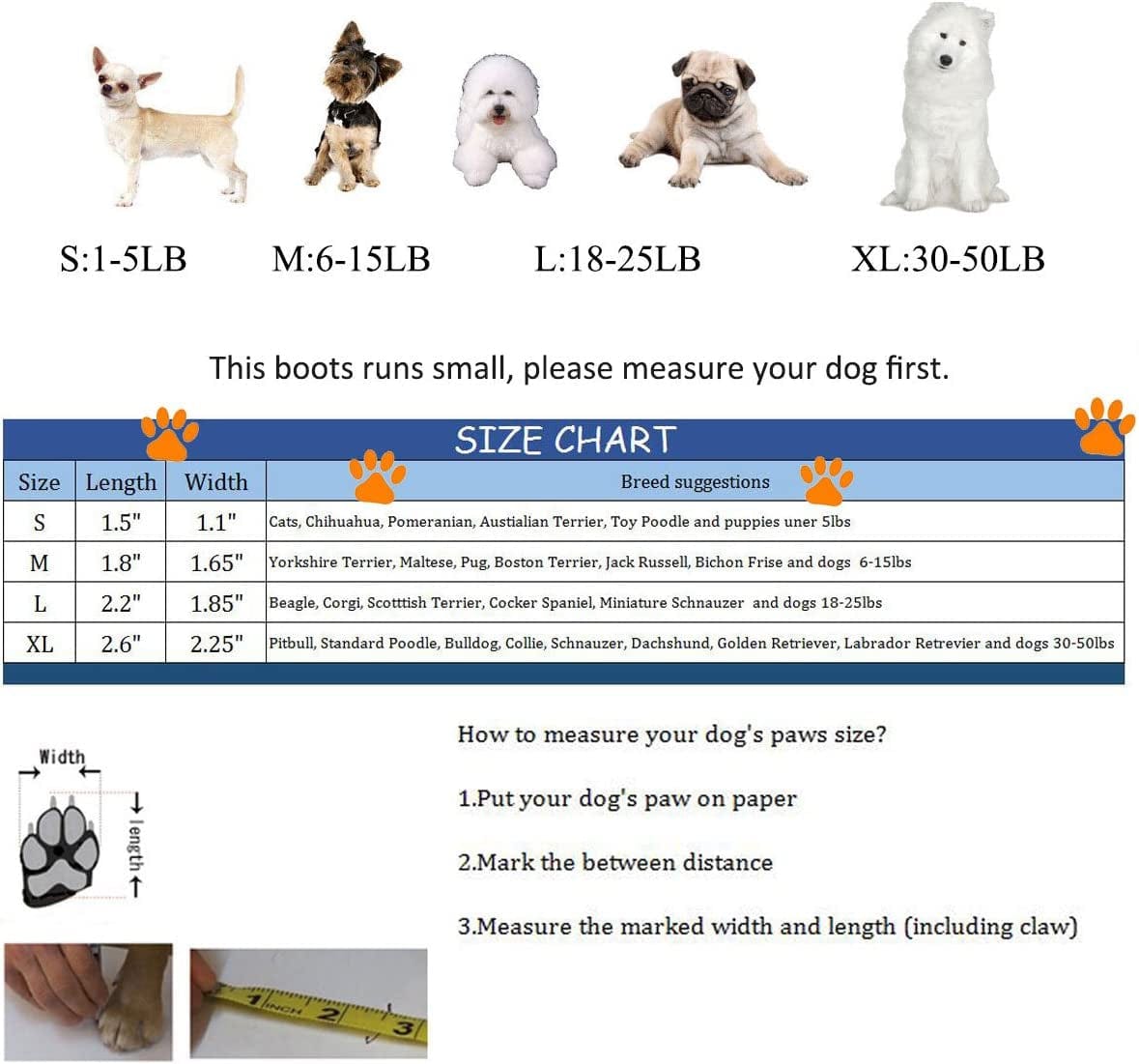 Royal Wise Dog Boots Antiskid Sole Pet Shoes Soft and Breathable for Small to Medium Dogs (L, Sprred) Animals & Pet Supplies > Pet Supplies > Dog Supplies > Dog Apparel Royal Wise