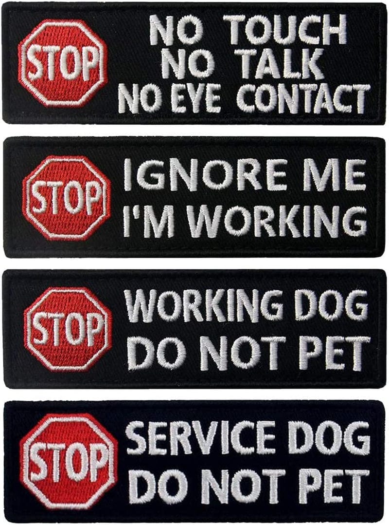 Service Dog Stop No Touch Talk Eye Contact Do Not Pet Working Ignore M –  KOL PET