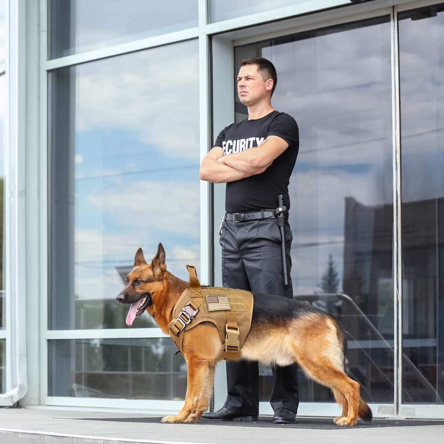 Stpiatue Tactical Dog Harness Vest Escape Proof Harness Military Vest No Pulling K9 Working Training Pet Vest for Medium Large Dogs(L) Animals & Pet Supplies > Pet Supplies > Dog Supplies > Dog Apparel Stpiatue