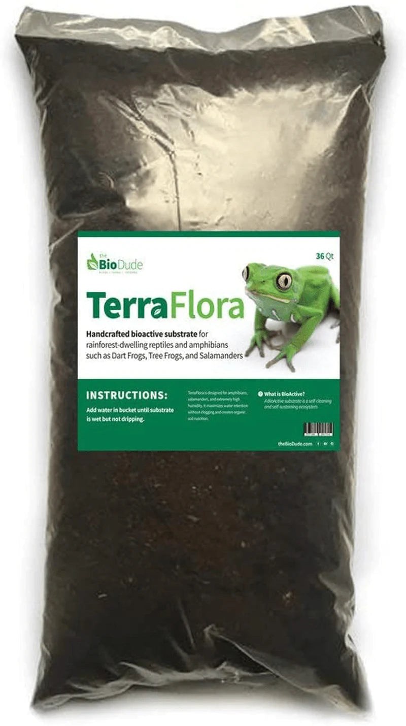 The Bio Dude Terra Flora Bioactive Reptile Substrate 36 Quarts for Terrariums and Vivariums Animals & Pet Supplies > Pet Supplies > Reptile & Amphibian Supplies > Reptile & Amphibian Substrates BIODUDE