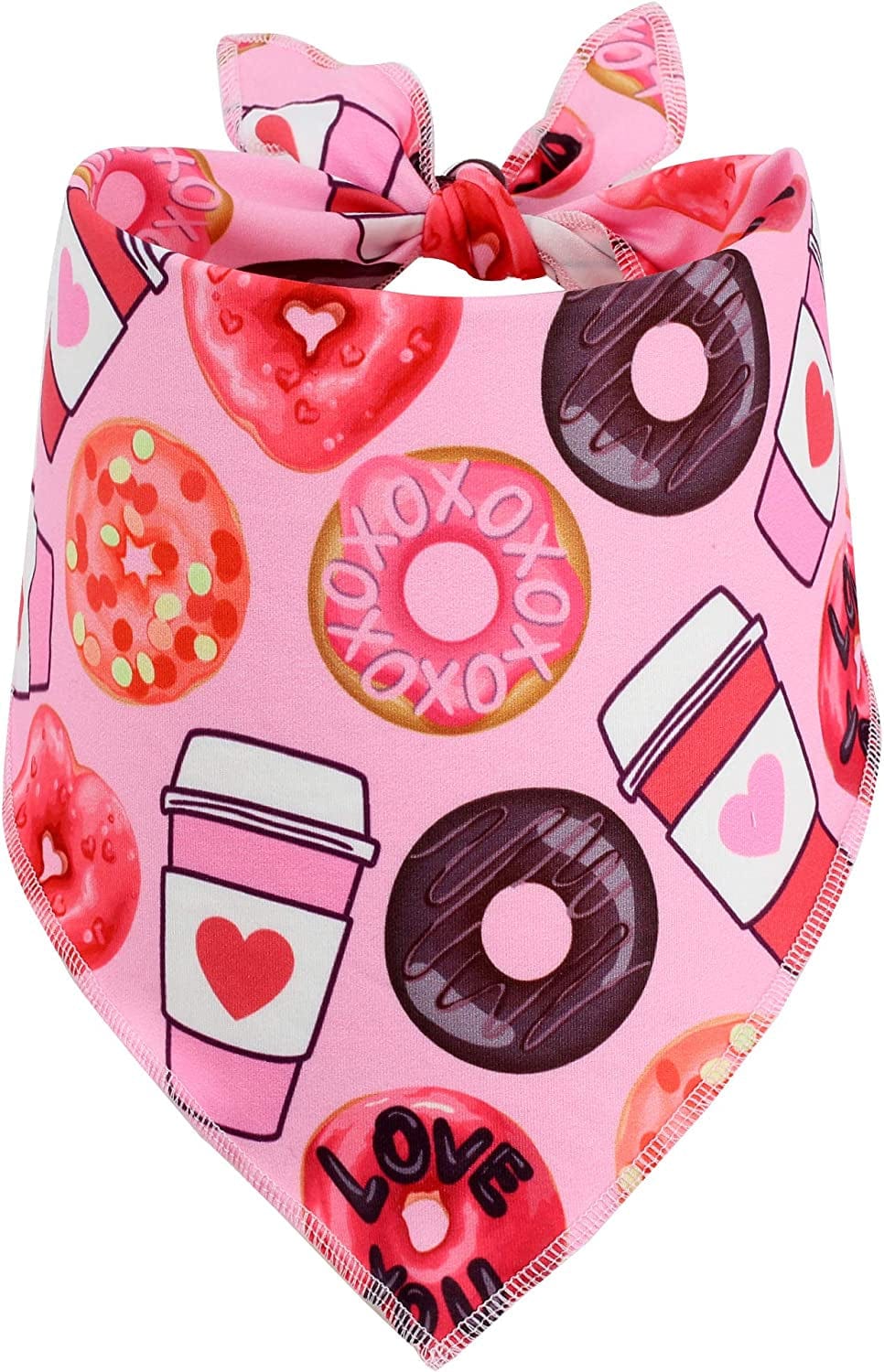 Valentines Day Dog Bandana 2 Pack - Triangle Bibs Pet Scarf for Medium Large Dogs Animals & Pet Supplies > Pet Supplies > Dog Supplies > Dog Apparel Upaw