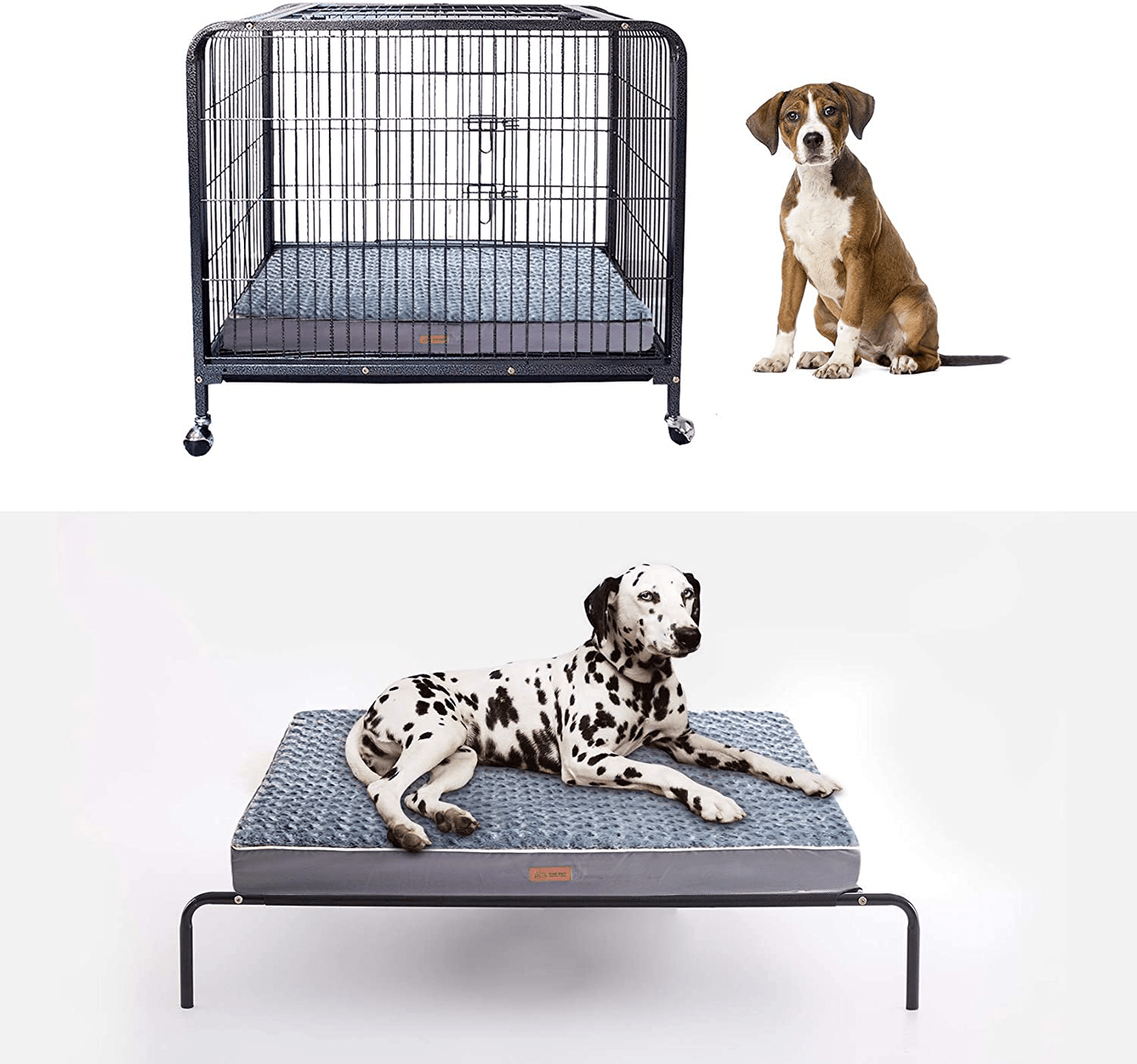 Western Home Large Dog Bed for Large, Jumbo, Medium Dogs, Orthopedic Pet Bed Waterproof Mattress with Removable Washable Cover, Thick Egg Crate Foam Dog Bed with Non-Slip Bottom Animals & Pet Supplies > Pet Supplies > Dog Supplies > Dog Beds WESTERN HOME WH