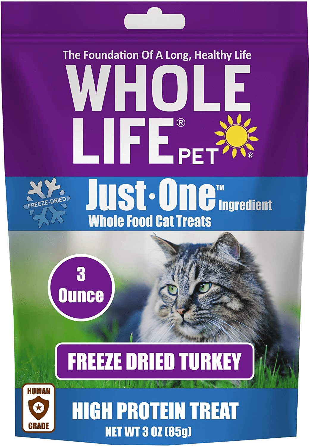 Whole Life Pet Products Just One Turkey Cat Treats Animals & Pet Supplies > Pet Supplies > Cat Supplies > Cat Treats Whole Life Pet Products blue/purple 3oz