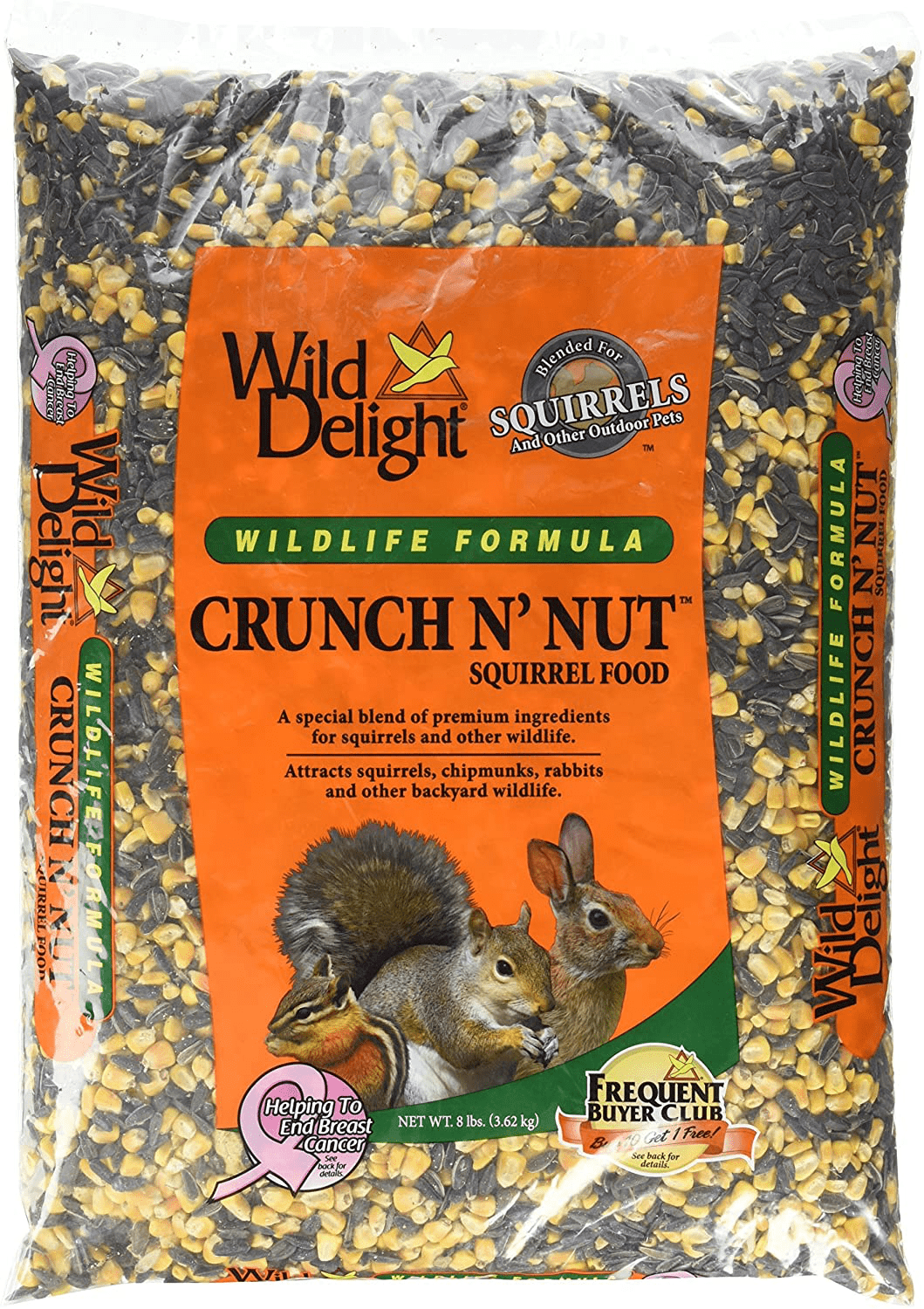 Wild Delight Crunch N' Nut Squirrel Food Animals & Pet Supplies > Pet Supplies > Small Animal Supplies > Small Animal Food Wild Delight 8 Pound (Pack of 1)