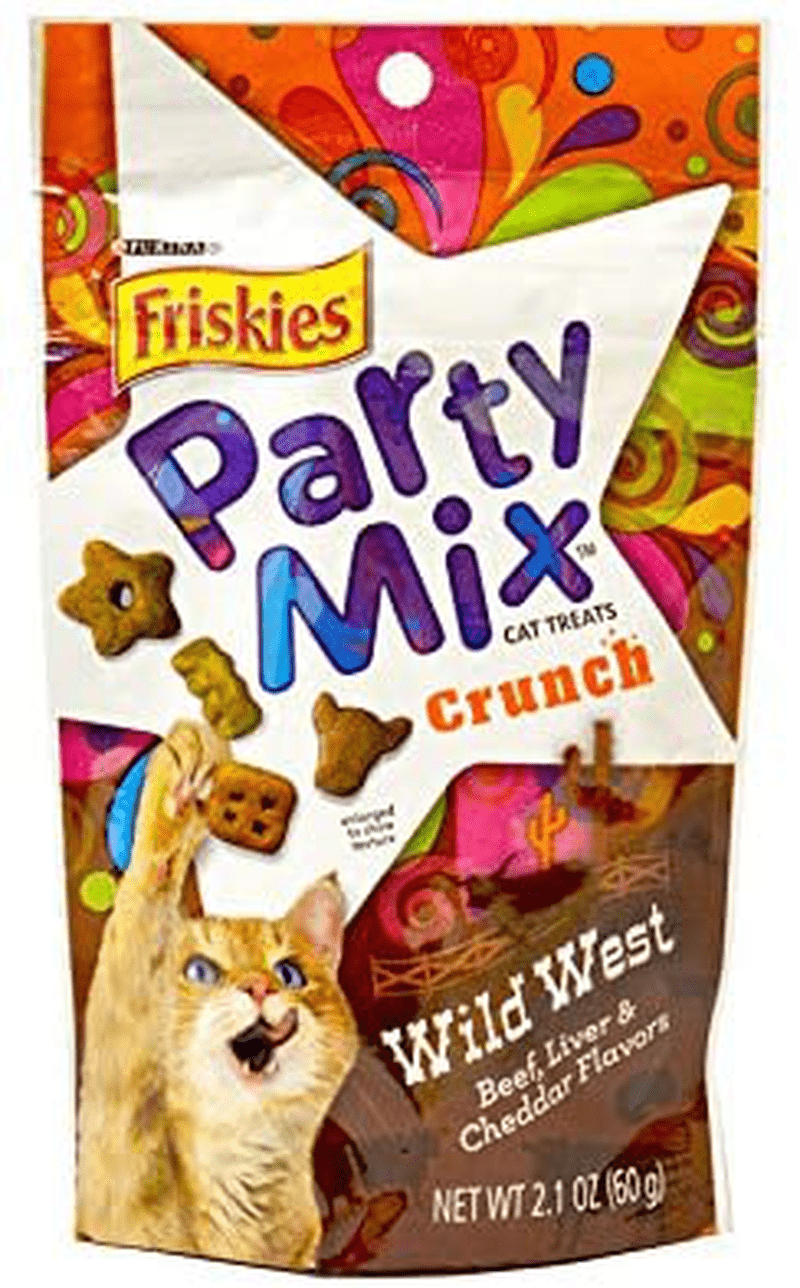 Wild West, Morning Munch, Mixed Grill, Picnic, Beachside, Cheezy Animals & Pet Supplies > Pet Supplies > Cat Supplies > Cat Treats Friskies Party Mix Crunch