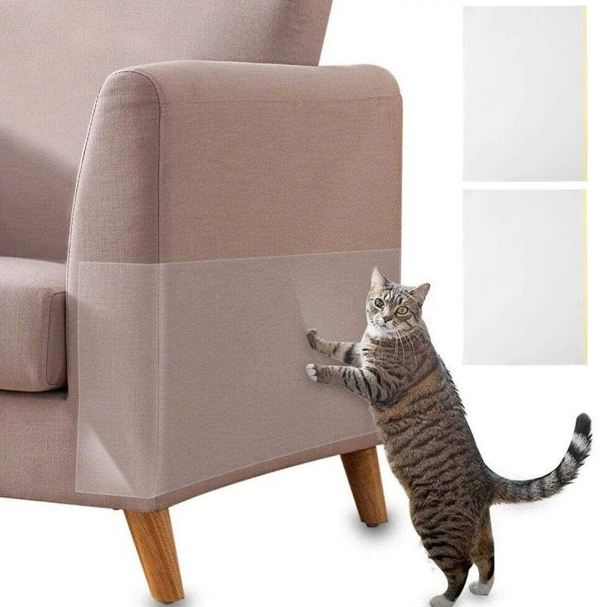Willstar anti Cat Scratch Furniture Protector 2Pcs Self-Adhesive Cat Scratch Deterrent Tape Thick Flexible Cat Scratching Pad Animals & Pet Supplies > Pet Supplies > Cat Supplies > Cat Furniture Willstar 300 mm x 450 mm 1111