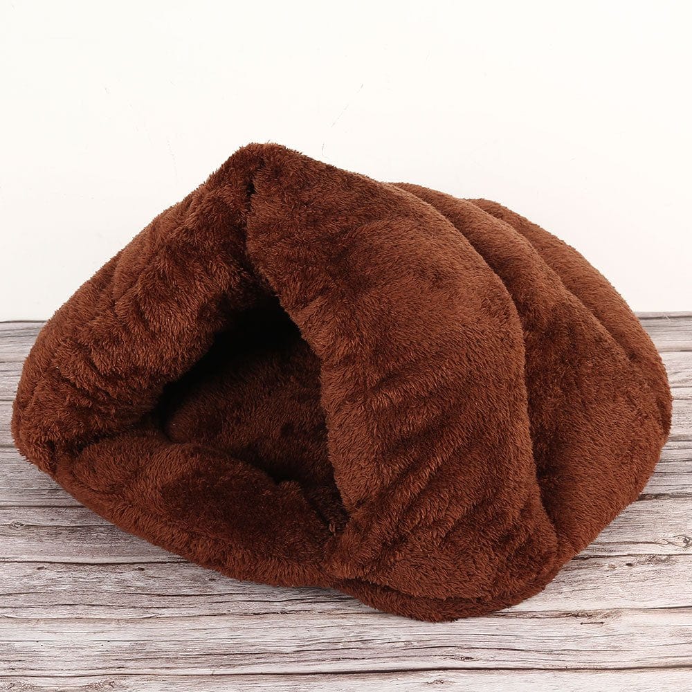 Willstar Sofa Pet Beds Nest Cat Dog Sleeping Bag Animal Bed Cave House Puppy Tent Cushion Washable Half Covered Slipper Shape for Small Medium Dogs Cats Animals & Pet Supplies > Pet Supplies > Cat Supplies > Cat Beds Willstar 45X45CM coffee