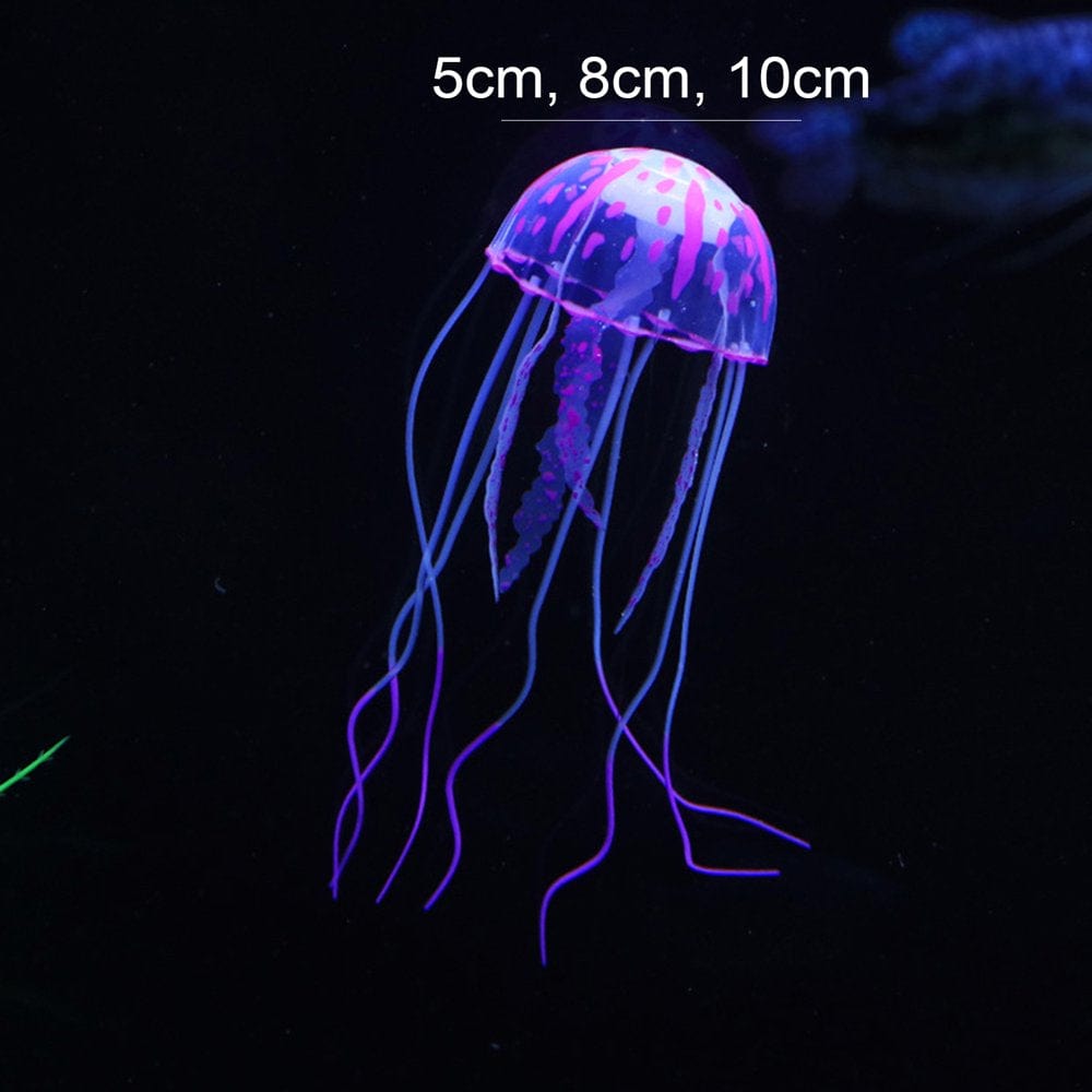 Windfall Jellyfish Fish Tank Decor, Lifelike Jellyfish Plant Ornament, Fish Tank Jellyfish Glow Decorations, Fish Tank Decorations Suitable for Various Fish Tank/Aquarium Animals & Pet Supplies > Pet Supplies > Fish Supplies > Aquarium Decor windfall