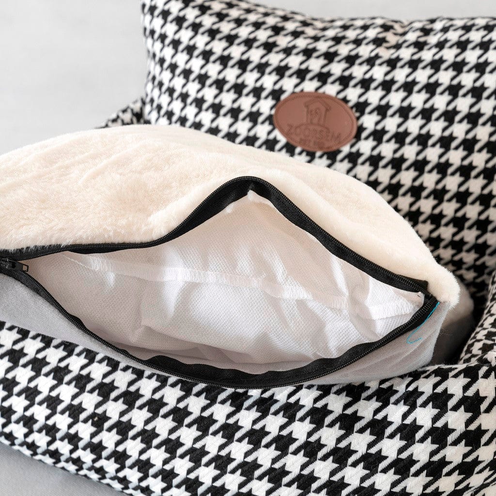 Womail Outdoor Indoor Cat Dog House Winter Warm Home Fabric Houndstooth Pet Removable and Washable Sofa Animals & Pet Supplies > Pet Supplies > Dog Supplies > Dog Houses Womail