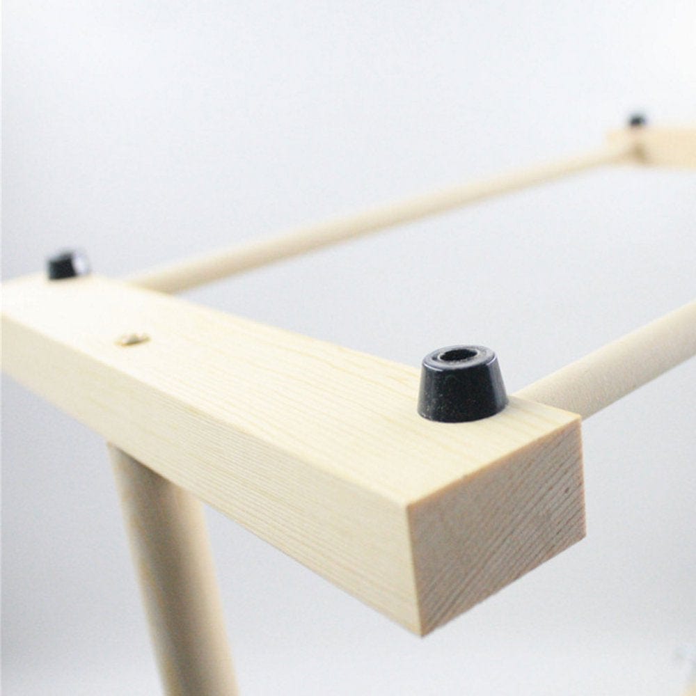 Wood Parrot Playstand Perch Playstand Gym Stand Playpen Ladder with Feed Cups Animals & Pet Supplies > Pet Supplies > Bird Supplies > Bird Gyms & Playstands UAOUIRA