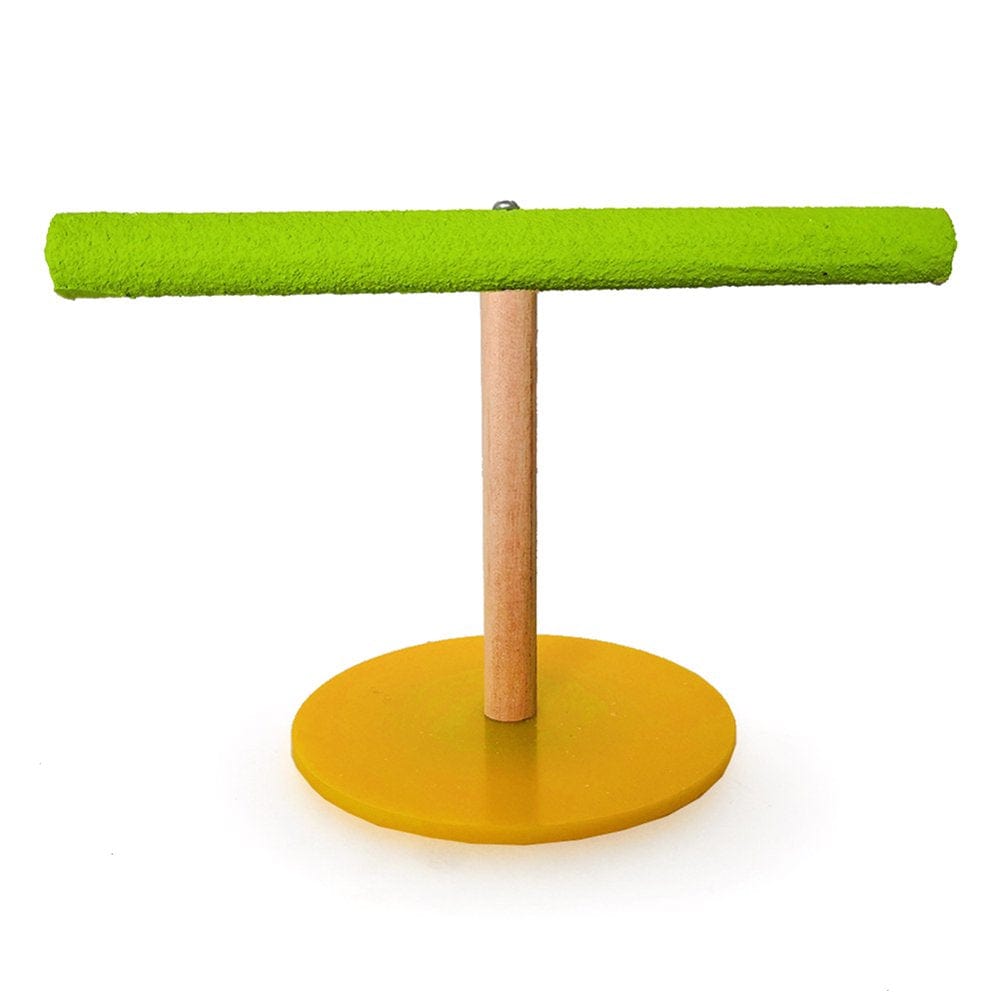 Wooden Pet Bird Parrot Cage Training Stand Perch Play Gym Budgie Parakeet Toy Animals & Pet Supplies > Pet Supplies > Bird Supplies > Bird Gyms & Playstands Minjieyu Random ColorL