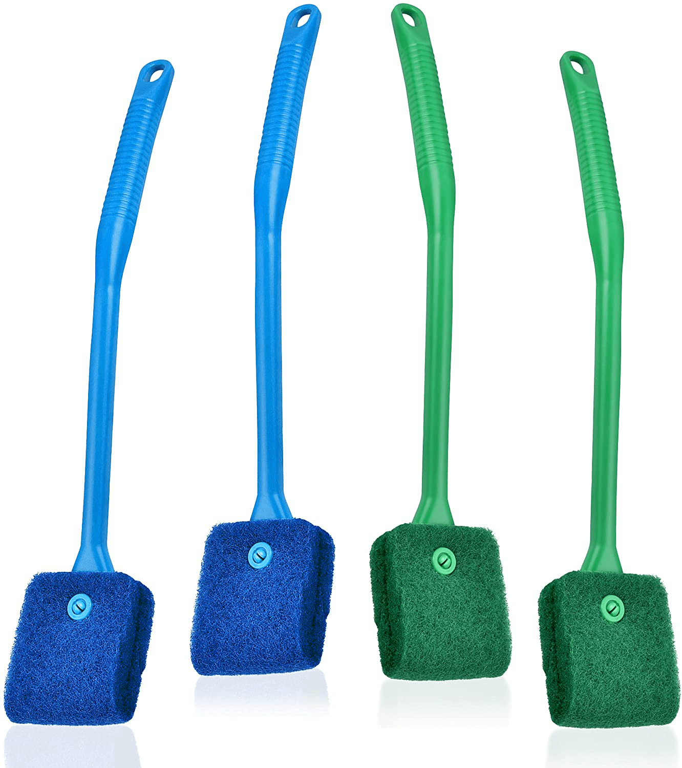 Worldity 6PCS Double-Sided Aquarium Fish Tank Algae Sponge Cleaning Brush, Fish Tank Glass Cleaning Brush with Long Handle for Glass Aquariums Fish Tank, Home, Kitchen Animals & Pet Supplies > Pet Supplies > Fish Supplies > Aquarium Cleaning Supplies Worldity