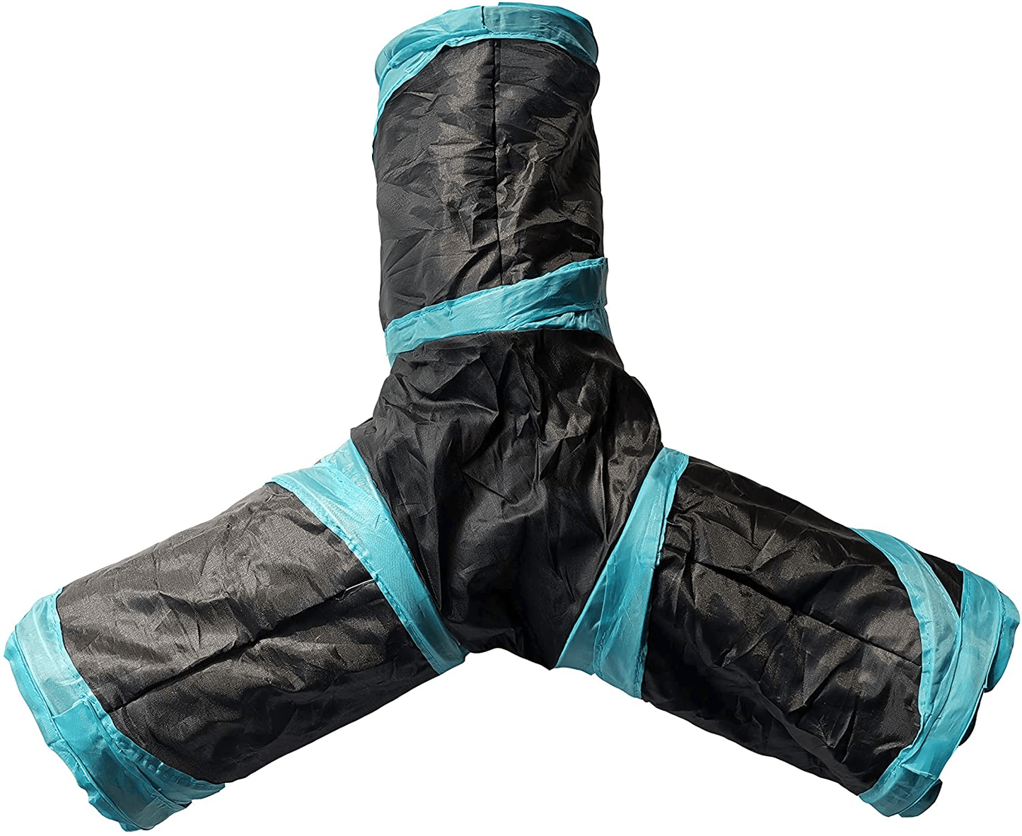 WOWOWMEOW Small Animals 3-Way Play Tunnel Foldable Toy Tube for Hamsters, Guinea Pigs, Chinchillas and Hedgehogs Animals & Pet Supplies > Pet Supplies > Small Animal Supplies > Small Animal Habitat Accessories WOWOWMEOW