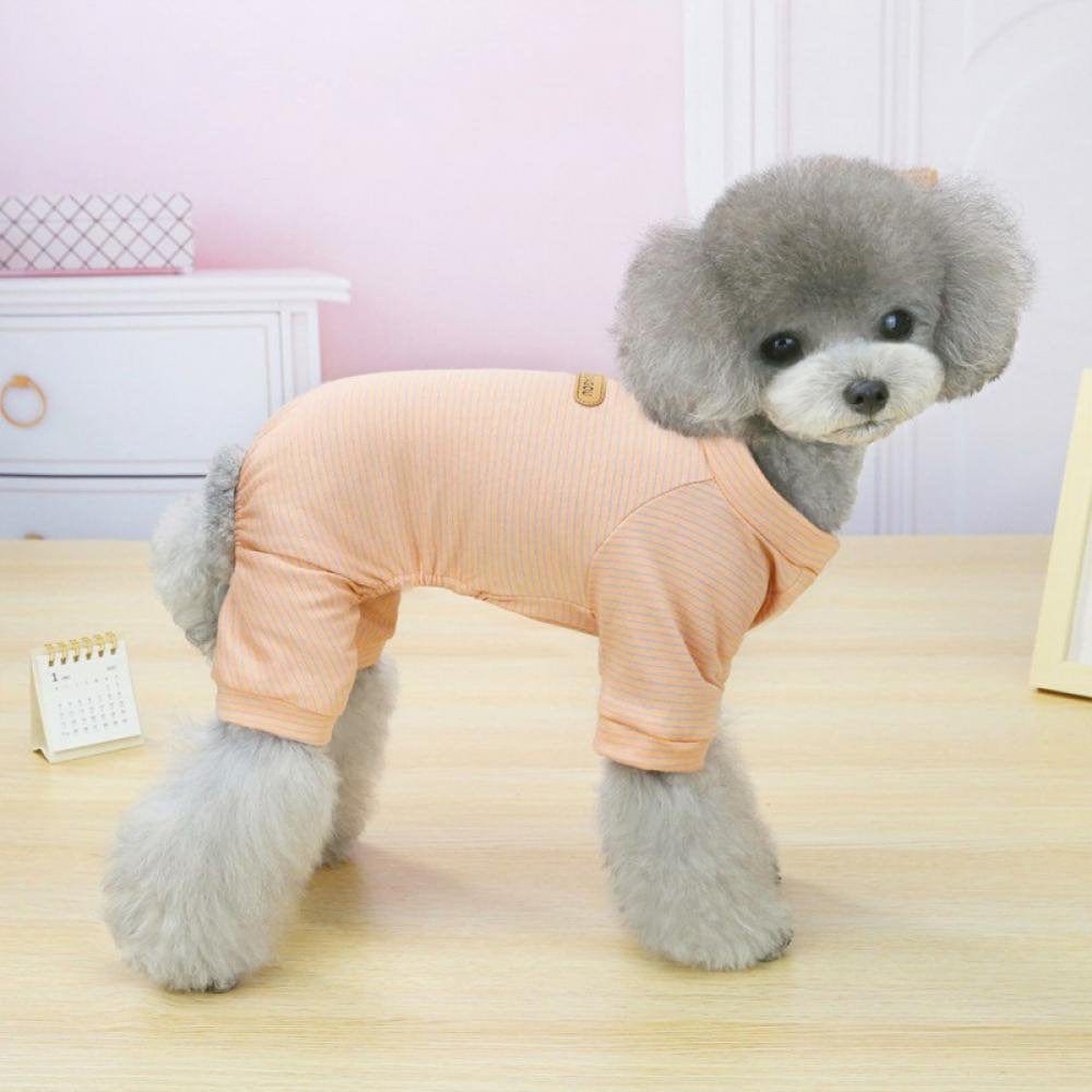 Wuffmeow Dog Pjs Onesies Pet Clothes Jumpsuit Apparel Soft Puppy Pajamas S-XXL Animals & Pet Supplies > Pet Supplies > Dog Supplies > Dog Apparel Wuffmeow XL Pink