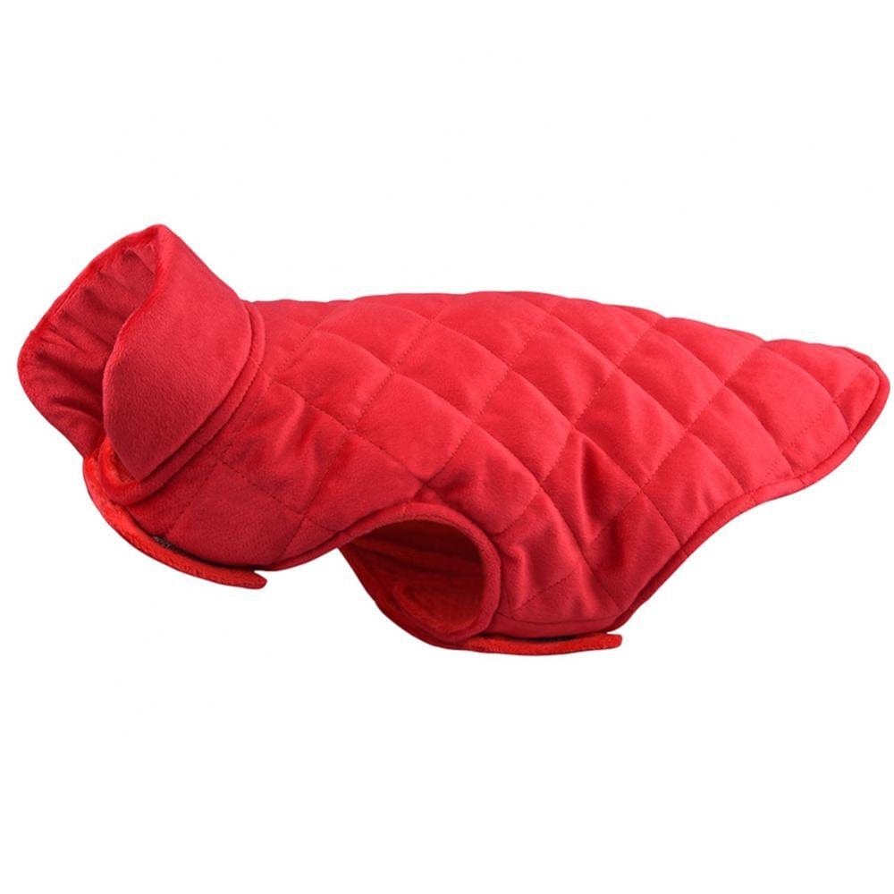Wuffmeow Reversible Dog Cold Weather Coat, Waterproof Winter Pet Jacket, Warm Cotton Lined Vest Windproof Collar Outdoor Apparel for Small Medium and Large Dogs S-5XL Animals & Pet Supplies > Pet Supplies > Dog Supplies > Dog Apparel Wuffmeow 2XL Red