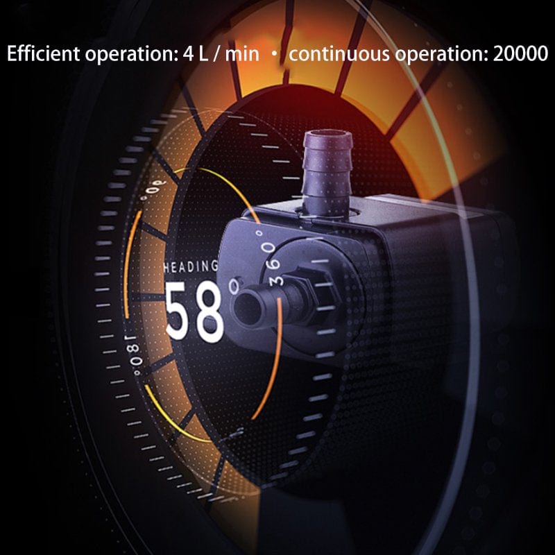 Xigeapg 12 Volt Small Mini Submersible Water Pump for DIY Swamp Cooler PC CPU Water Cooling Fountain Water Fall 63 GPH Animals & Pet Supplies > Pet Supplies > Fish Supplies > Aquarium & Pond Tubing Xigeapg