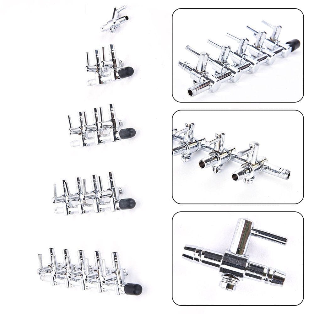 Yabelda Aquarium Pond Manifold Air Line Tubing Metal Gang Valve for Air Pump Regulation Animals & Pet Supplies > Pet Supplies > Fish Supplies > Aquarium & Pond Tubing YaBelDa
