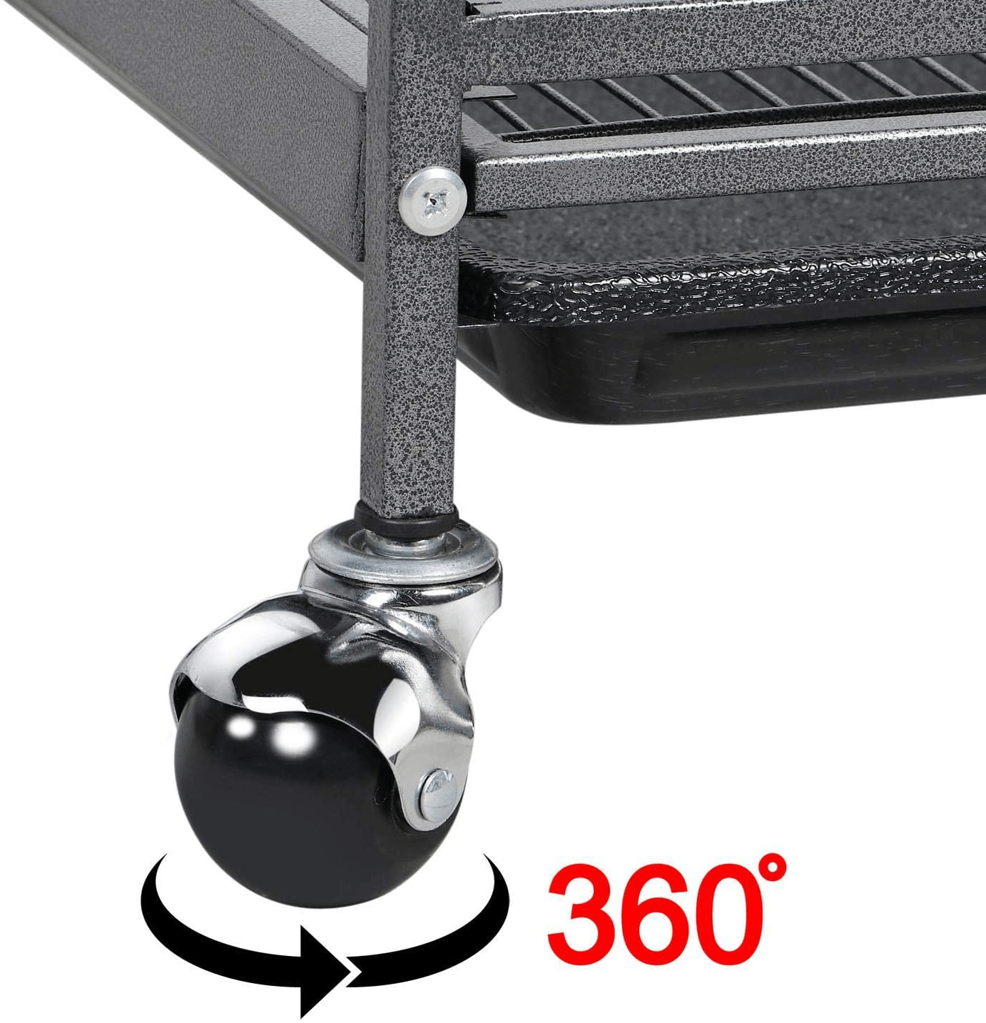 Yaheetech 37-Inch Metal Ferret Chinchilla Rabbit Guinea Pig Cage Small Animals House 4 Levels Indoor Outdoor Black Animals & Pet Supplies > Pet Supplies > Small Animal Supplies > Small Animal Habitats & Cages Yaheetech