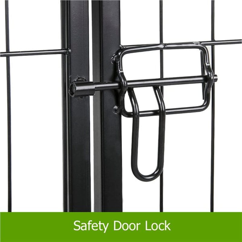 Yaheetech 40"H Heavy Duty Pet Playpen, Black, 8 Panel Animals & Pet Supplies > Pet Supplies > Dog Supplies > Dog Kennels & Runs Yaheetech