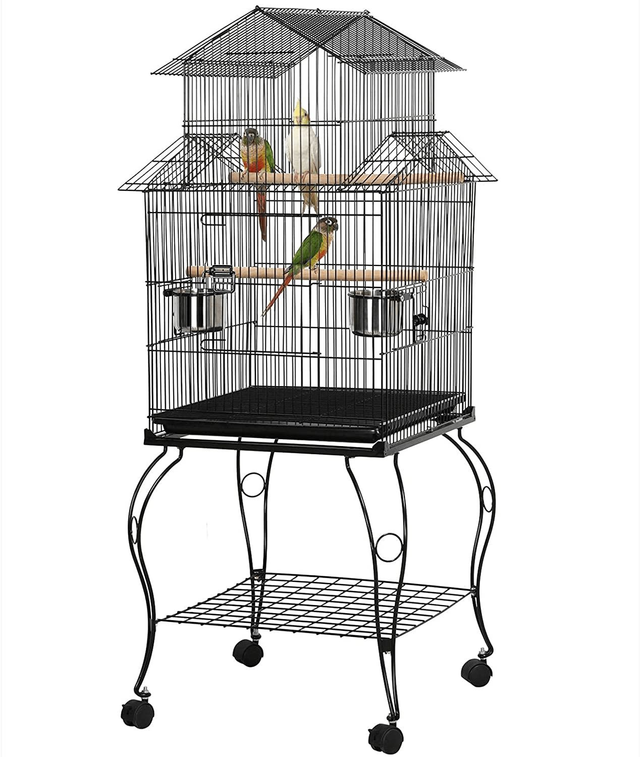 Medium bird discount cage with stand