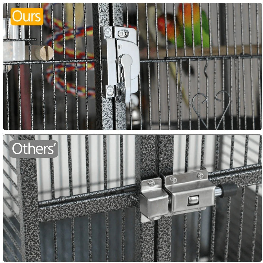 Yaheetech 69In Extra Large Bird Cage Metal Parrot Cage for Mid-Sized Parrots Cockatiels Conures Parakeets Lovebirds Budgie Finch Animals & Pet Supplies > Pet Supplies > Bird Supplies > Bird Cages & Stands Yaheetech
