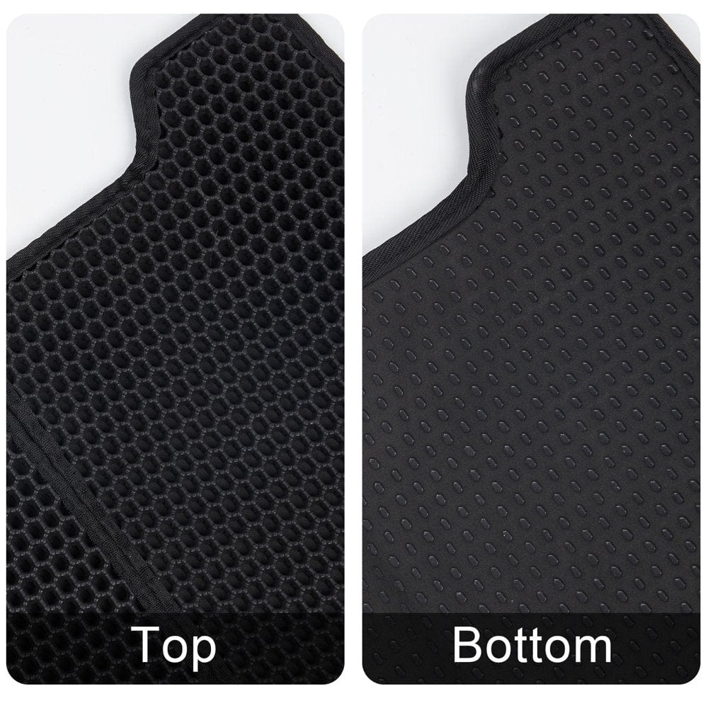 Yeacher Cat Litter Mat Double Layer Foldable Mat Litter Box Rug Animals & Pet Supplies > Pet Supplies > Cat Supplies > Cat Litter Box Mats Yeacher