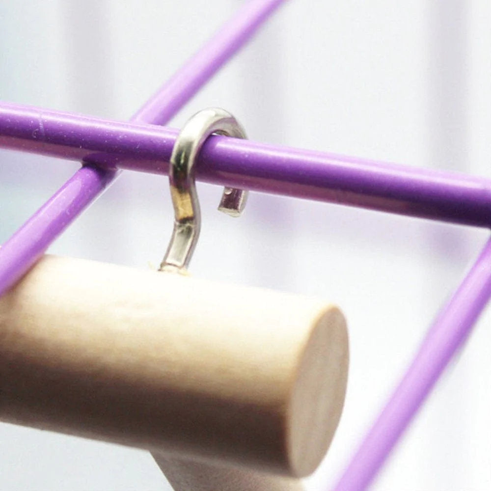 Yesbay Wooden Bird Toy Mirror Stand Platform Toys for Parrots Cockatiel Vogel Animals & Pet Supplies > Pet Supplies > Bird Supplies > Bird Toys Yesbay