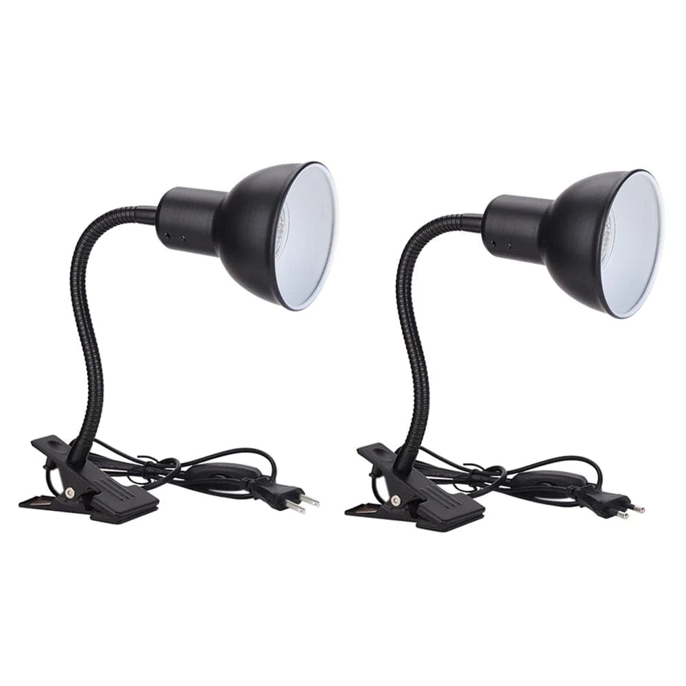 YEUHTLL Reptile Lamp Stand UVA UVB Lamp Fixture Lizard Tortoise Heating Light Holder with Clamp for Turtle Habitat Fish Tank YEUHTLL