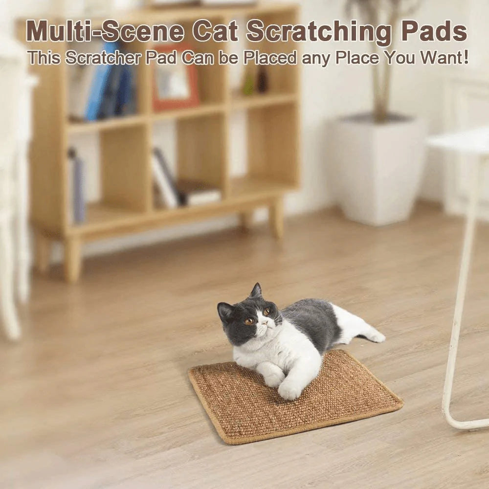 YIISHI Cat Scratch Pad, Durable Sisal Cats Scratcher, Cat Scratchers for Indoor Cats Grinding Claws and Protecting Furniture Couch Carpets Animals & Pet Supplies > Pet Supplies > Cat Supplies > Cat Furniture YIISHI