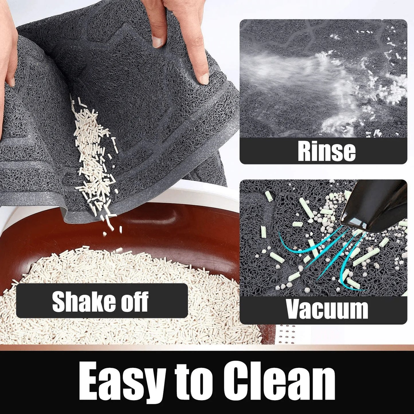 Yimobra Durable Premium Cat Litter Mat, XL Jumbo and Extra Large Cat Box Mats, Easy Clean Non-Slip and Water Proof Litter Trapping Mat, Pet Litter Floor Mats, Soft, No Phthalate Animals & Pet Supplies > Pet Supplies > Cat Supplies > Cat Litter Box Mats Yimobra