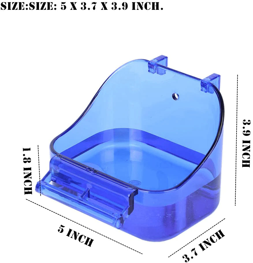 YJJKJ Pet Bird Bath Box, Bird Caged Parrot Bathing Tub, Bird Cage Accessory Bathing Tub Bath for Small Brids Parakeet Canary Budgerigar Lovebirds (Random Color) Animals & Pet Supplies > Pet Supplies > Bird Supplies > Bird Cage Accessories YJJKJ