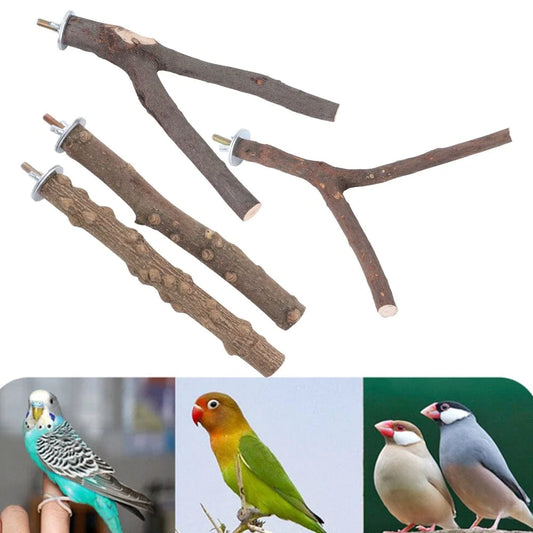 YLSHRF Bird Standing Stick Pole, Standing Stick Pole Pepper Wood Birdcage Paw Climbing Stands Set Bird Accessories,Standing Stick Wood Pole Animals & Pet Supplies > Pet Supplies > Bird Supplies > Bird Cages & Stands YLSHRF   
