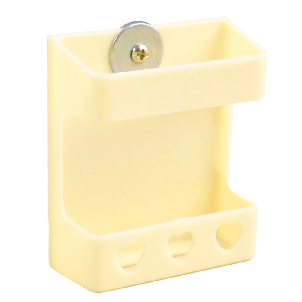 YMILEMY Bird Fruit Holder Cuttlebone Basket with Screw & Gasket Easy to Install in Cage Animals & Pet Supplies > Pet Supplies > Bird Supplies > Bird Treats YMILEMY Beige