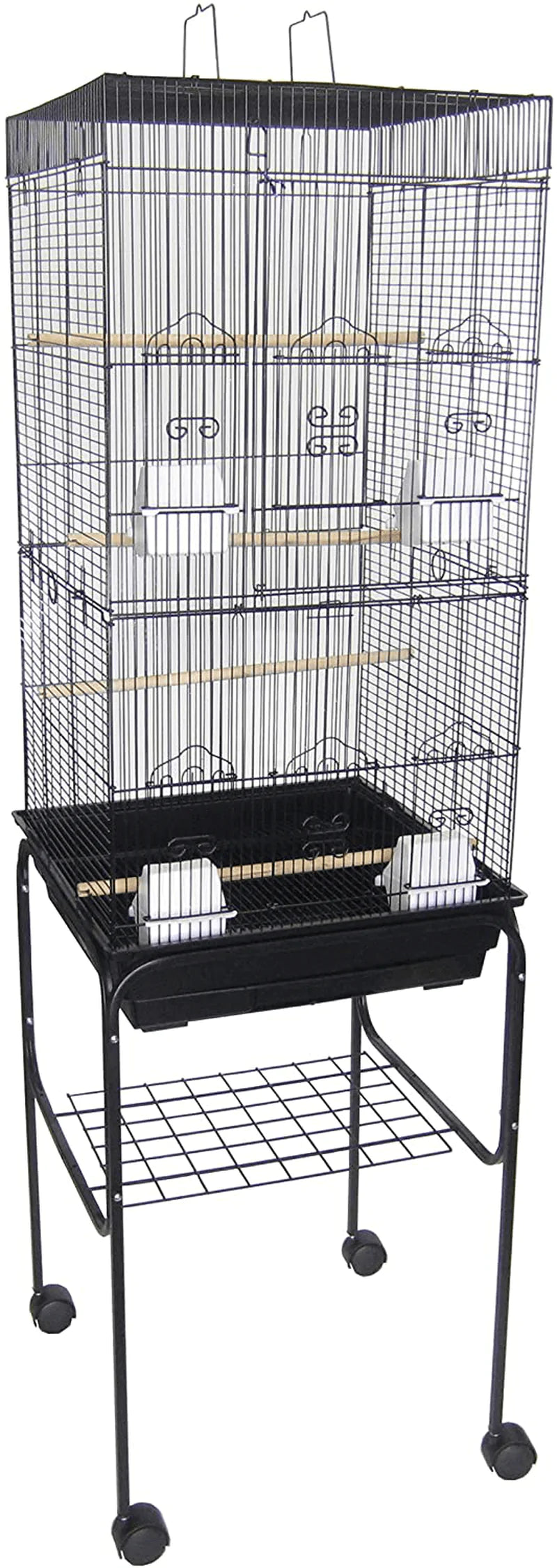 YML 6924 3/8" Bar Spacing Tall Flat Top Bird Cage with Stand Animals & Pet Supplies > Pet Supplies > Bird Supplies > Bird Cages & Stands YML