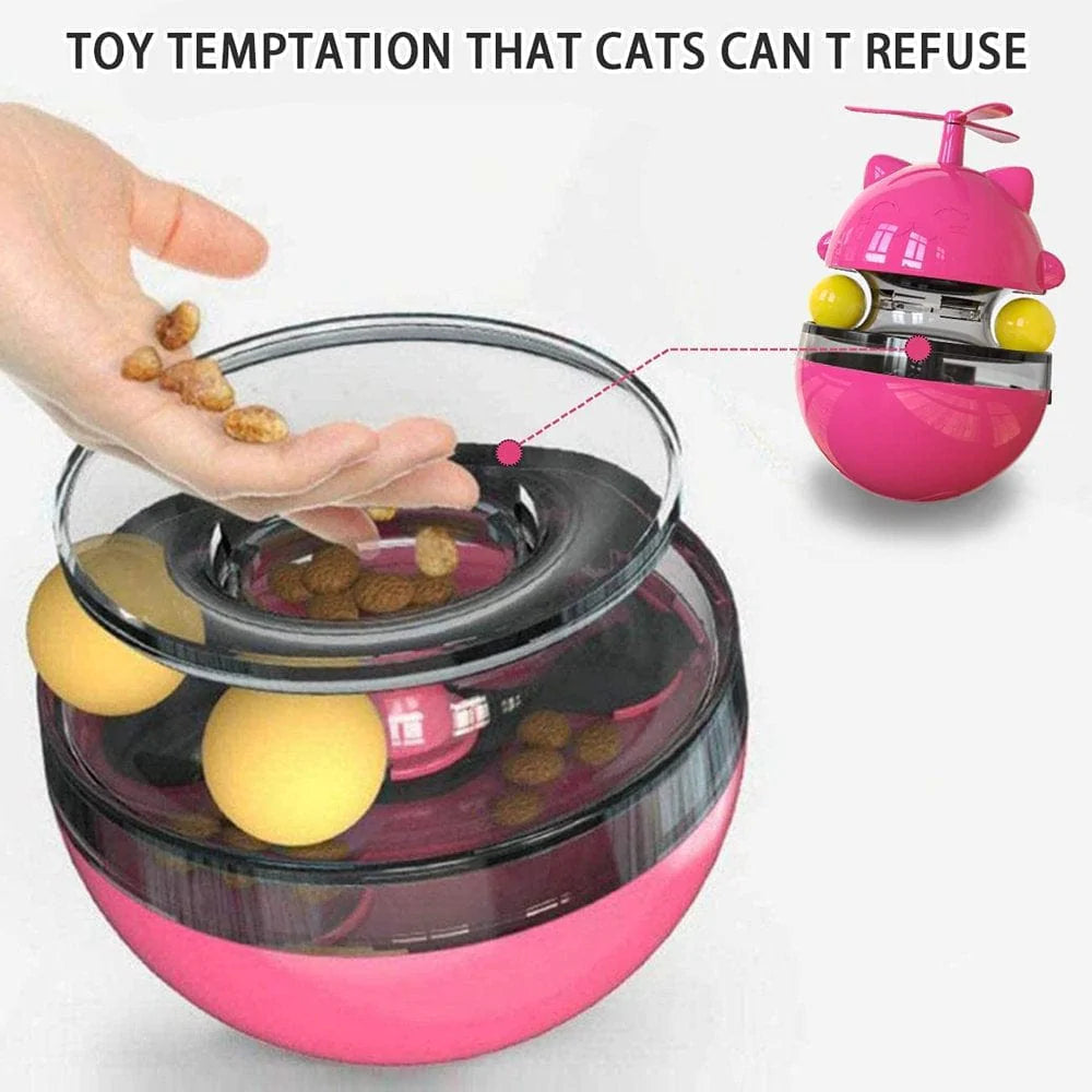 YOYTOO Cat Treat Dispenser Toys Slow Feeder Pet Food Treat Interactive Ball for Cats Kittens Animals & Pet Supplies > Pet Supplies > Cat Supplies > Cat Toys CAT-C