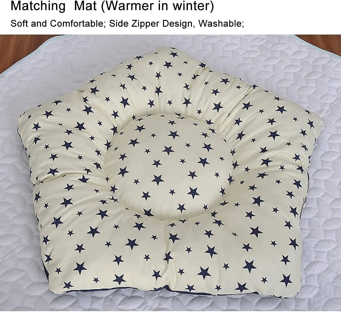 Zaihe Pet Teepee Dog & Cat Bed - Portable Dog Tents & Pet Houses with Cushion & Blackboard, 28 Inch, up to 30Lbs… Animals & Pet Supplies > Pet Supplies > Dog Supplies > Dog Houses Zaihe