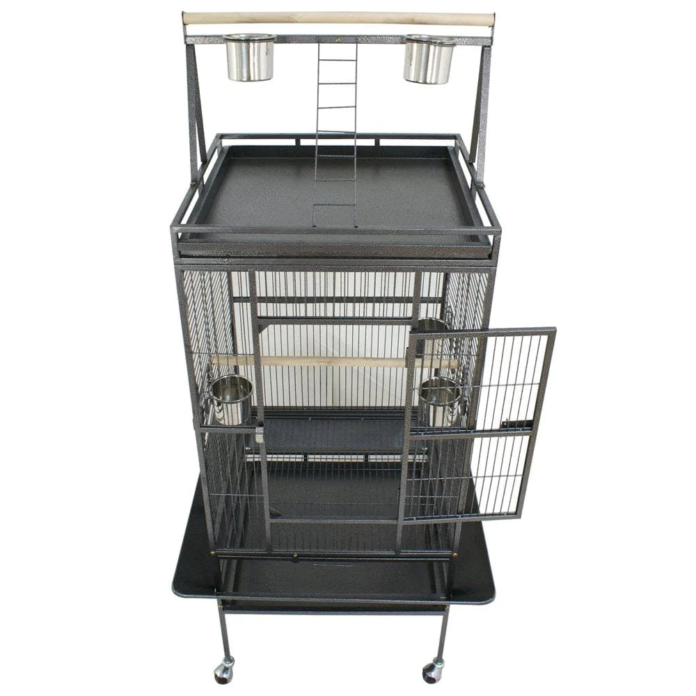 ZENSTYLE 68"H Large Spacious Bird Cage with Rolling Stand Metal Frame Animals & Pet Supplies > Pet Supplies > Bird Supplies > Bird Cages & Stands ZenStyle