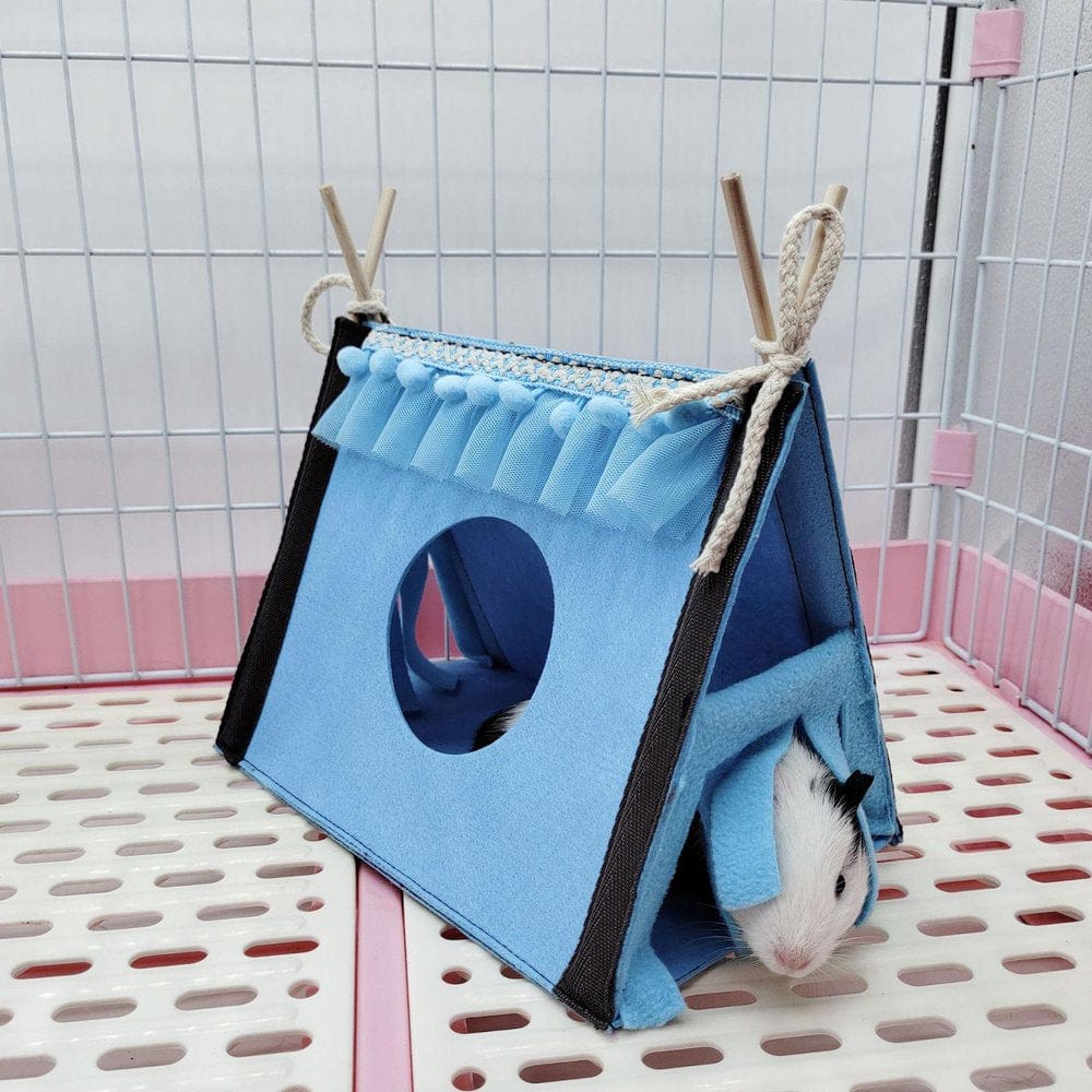 ZENTREE Small Animal Hideout Tent Cage House for Hamster Rat Mice Parrot Habitats Animals & Pet Supplies > Pet Supplies > Small Animal Supplies > Small Animal Habitats & Cages ZENTREE   