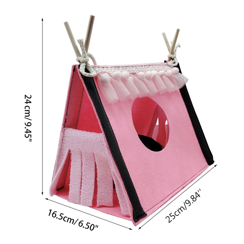 ZENTREE Small Animal Hideout Tent Cage House for Hamster Rat Mice Parrot Habitats Animals & Pet Supplies > Pet Supplies > Small Animal Supplies > Small Animal Habitats & Cages ZENTREE