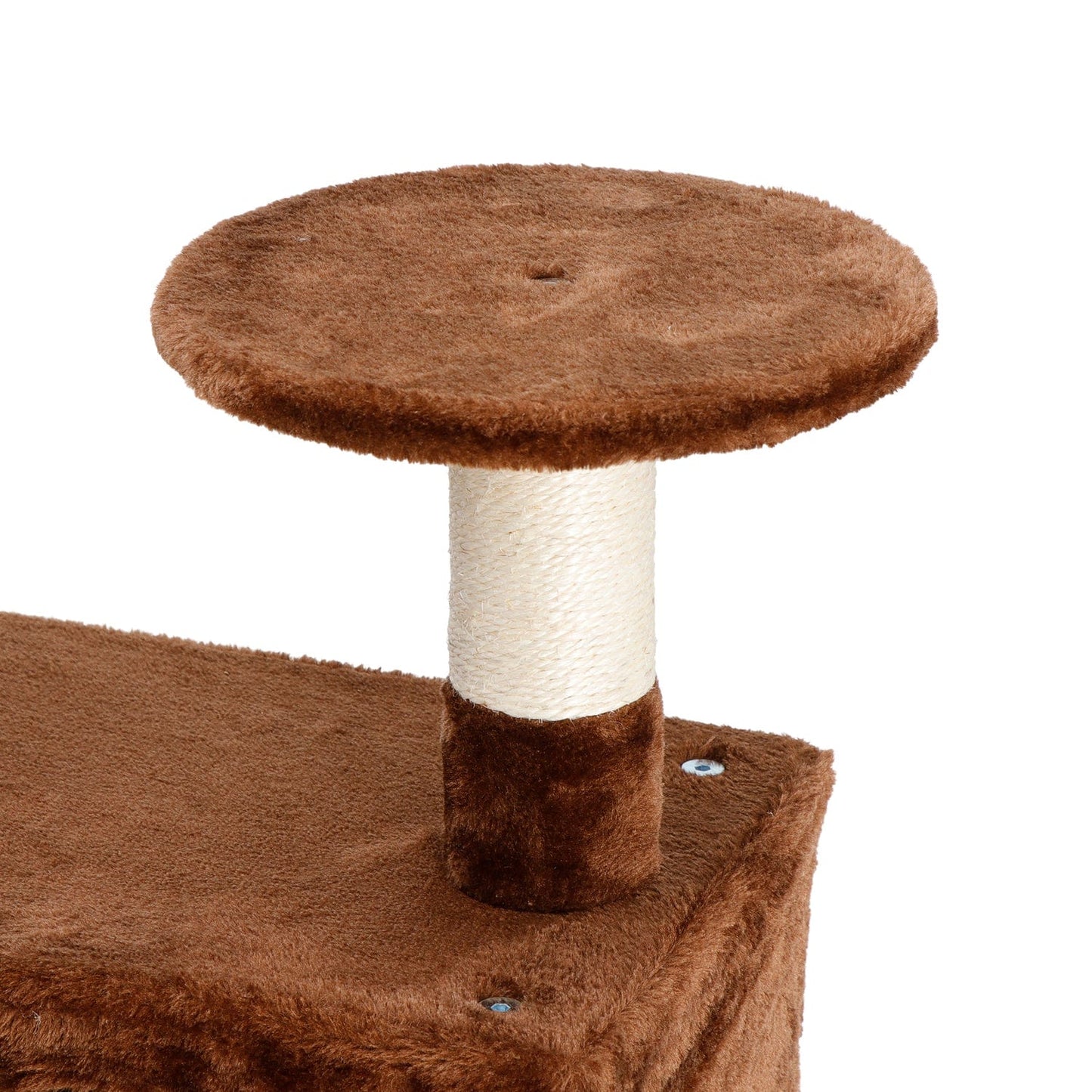 ZENY 53" Cat Tree Tower Stand House Furniture Scratching Posts Kitty Playhouse, Brown Animals & Pet Supplies > Pet Supplies > Cat Supplies > Cat Furniture ZENY