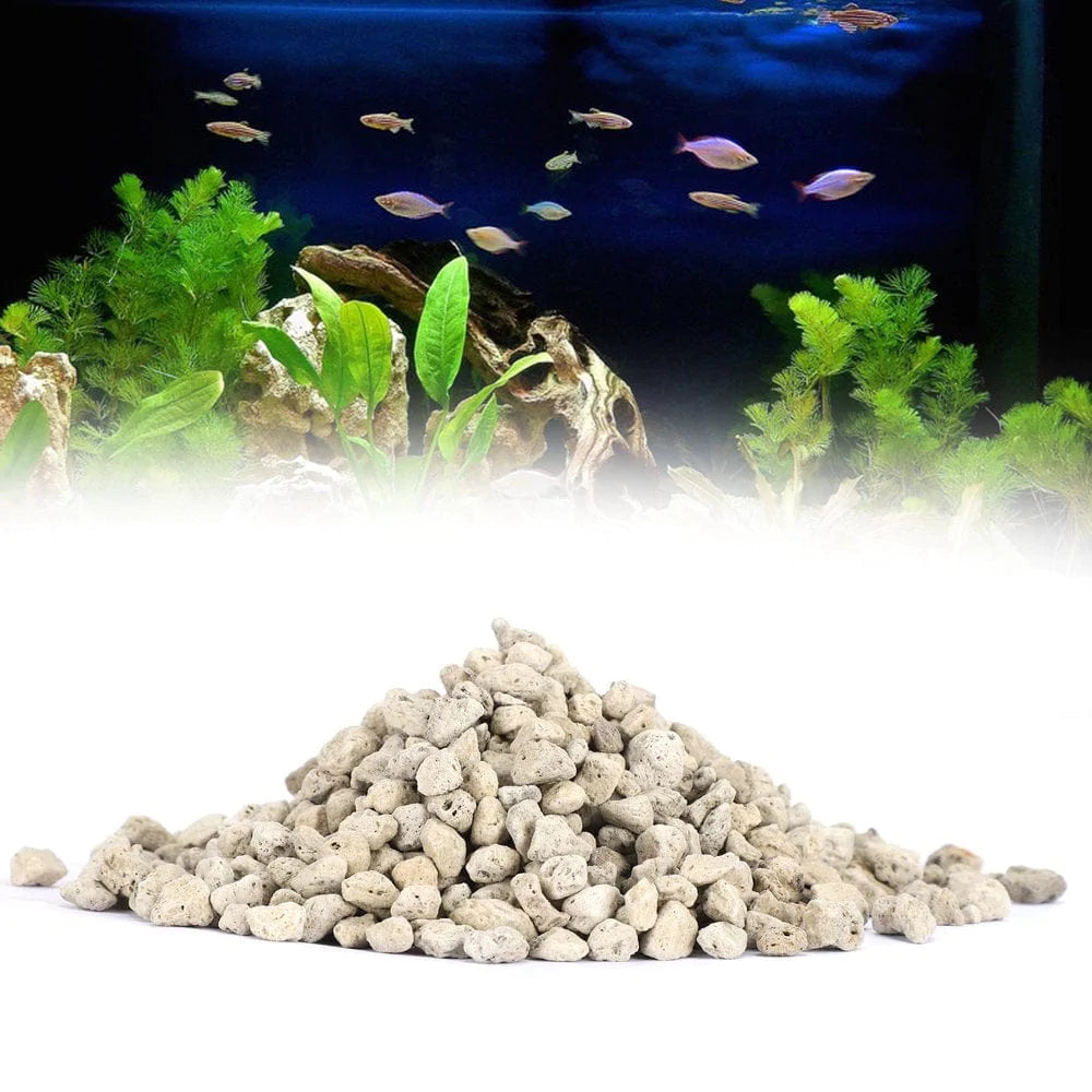Zerodis Fish Tanks Pebbles Aquarium Gravel Pumice Stone for Decoration Fish Tanks Animals & Pet Supplies > Pet Supplies > Fish Supplies > Aquarium Gravel & Substrates Zerodis