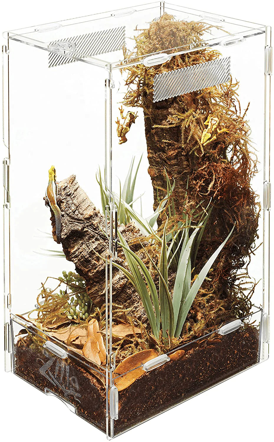 Zilla Micro Habitat Terrariums with Locking Latch Animals & Pet Supplies > Pet Supplies > Reptile & Amphibian Supplies > Reptile & Amphibian Substrates Central Garden & Pet