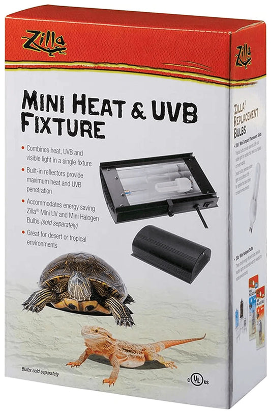 Zilla Mini Heat & UVB Fixture Animals & Pet Supplies > Pet Supplies > Reptile & Amphibian Supplies > Reptile & Amphibian Habitat Heating & Lighting Zilla   