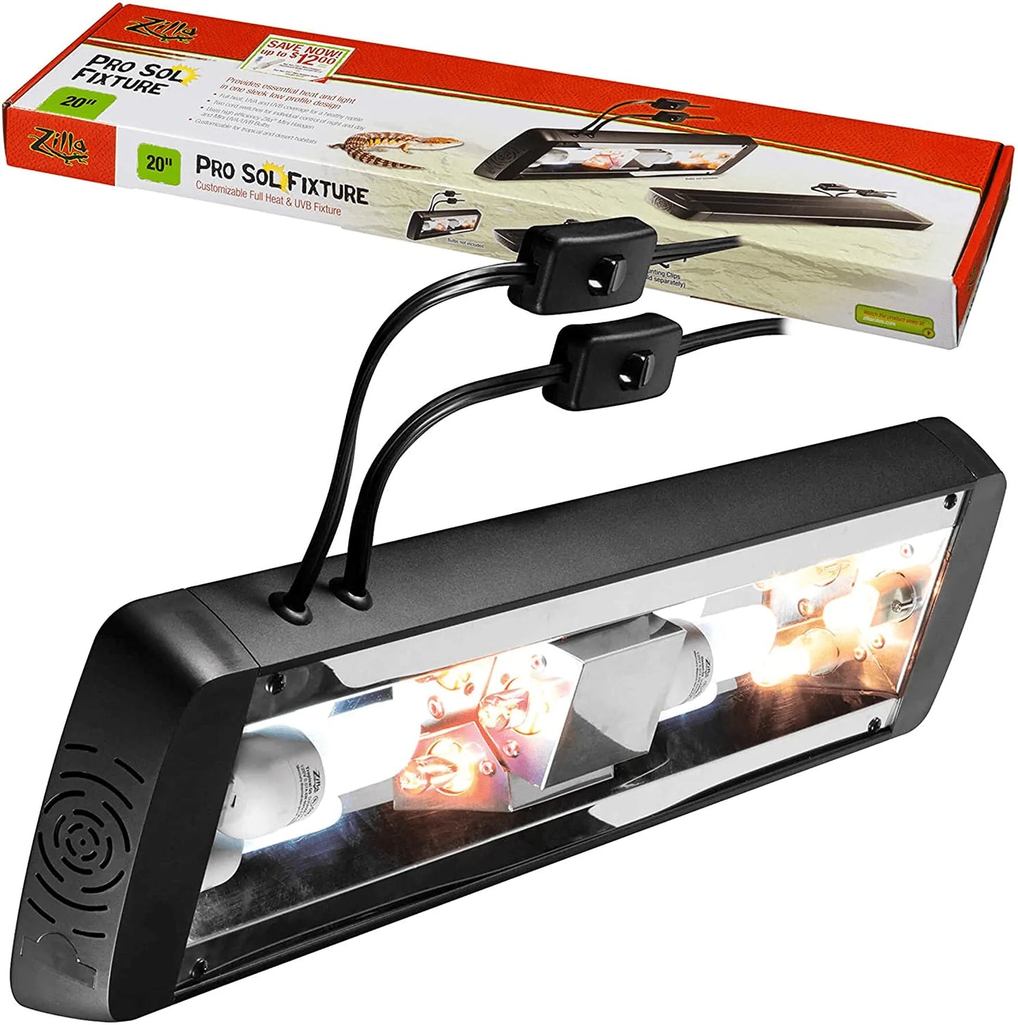 Zilla Pro Sol Fixtures Animals & Pet Supplies > Pet Supplies > Reptile & Amphibian Supplies > Reptile & Amphibian Habitats Zilla