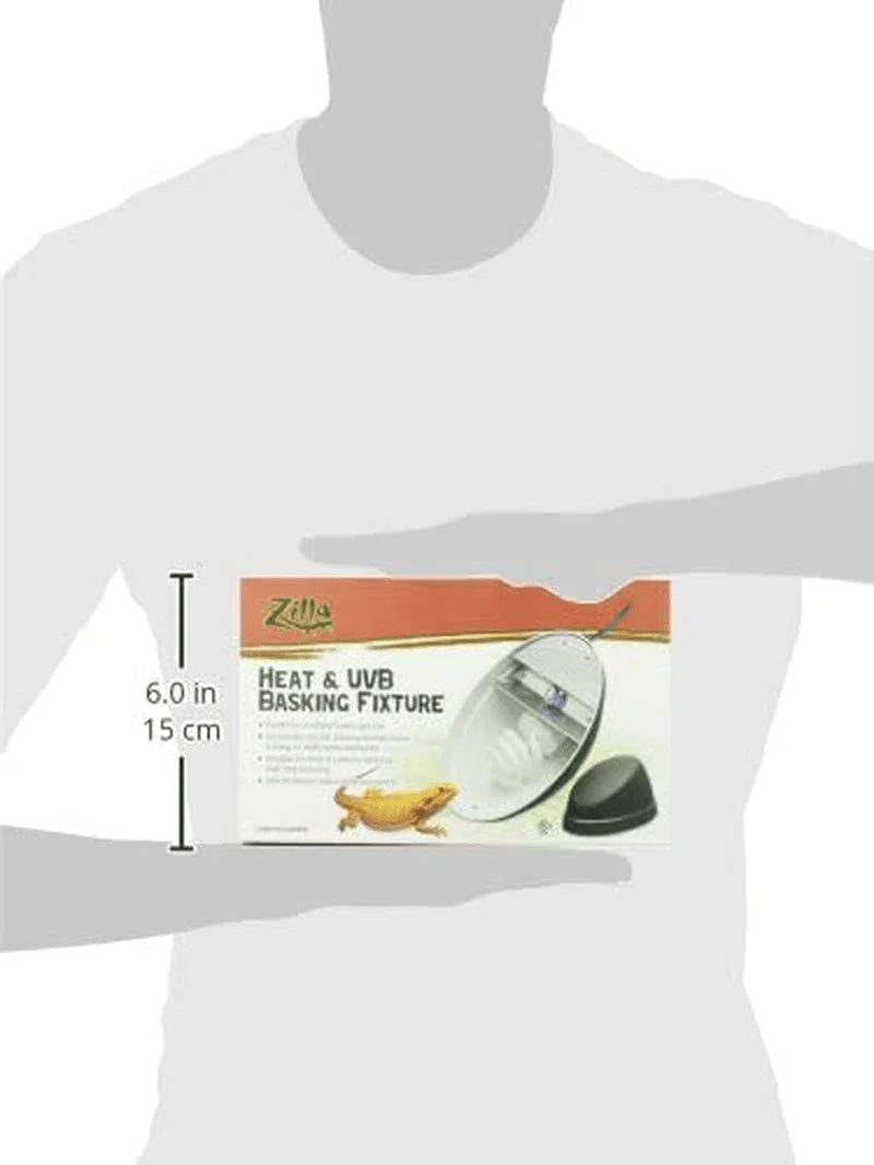 Zilla Reptile Terrarium Heat Lamps, Mini Halogen & UVB Combo Fixture Animals & Pet Supplies > Pet Supplies > Reptile & Amphibian Supplies > Reptile & Amphibian Habitat Heating & Lighting Zilla