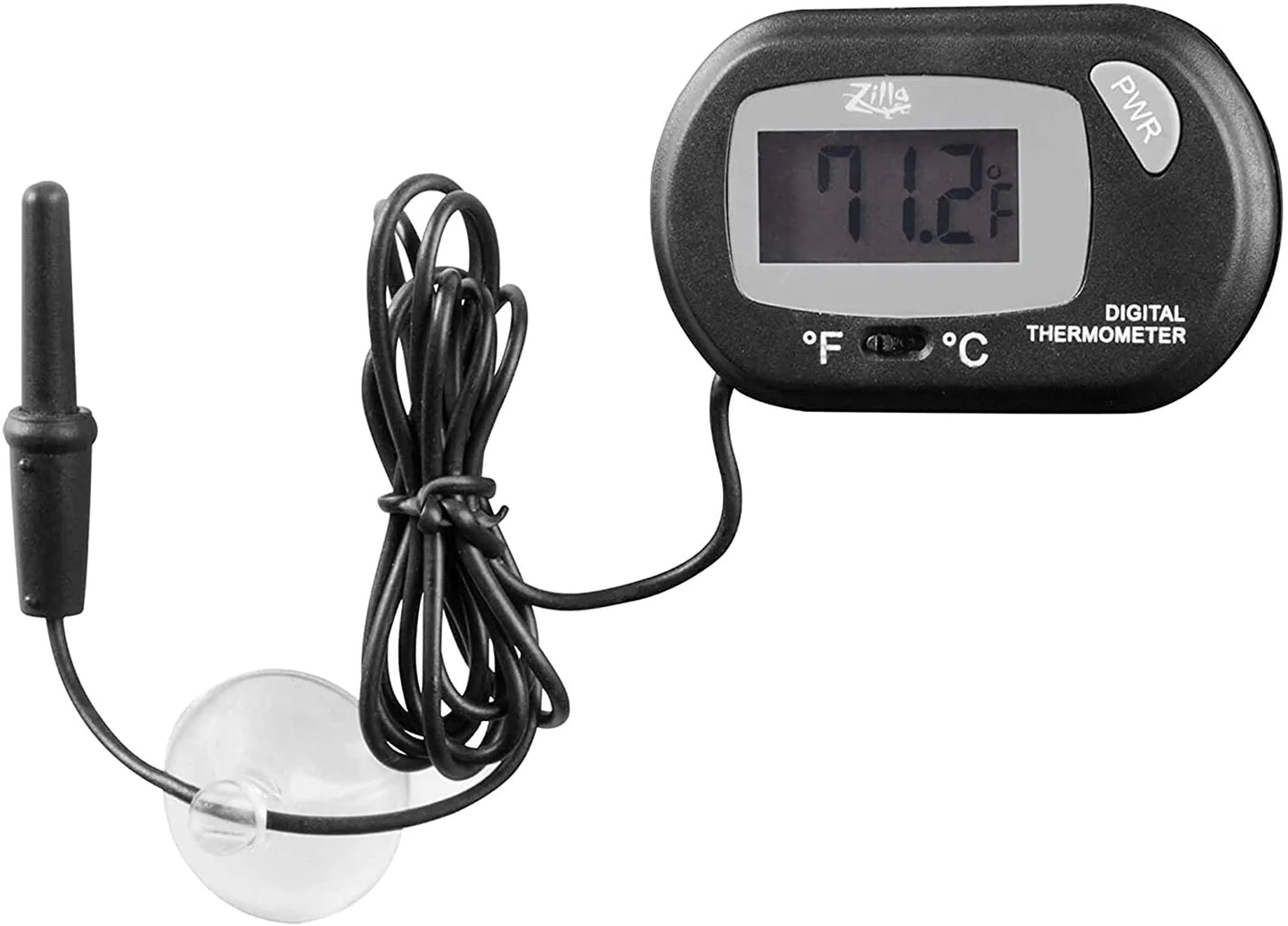 Zilla Terrarium Digital Thermometer Animals & Pet Supplies > Pet Supplies > Reptile & Amphibian Supplies > Reptile & Amphibian Habitat Heating & Lighting Central Garden & Pet Digital Thermometer