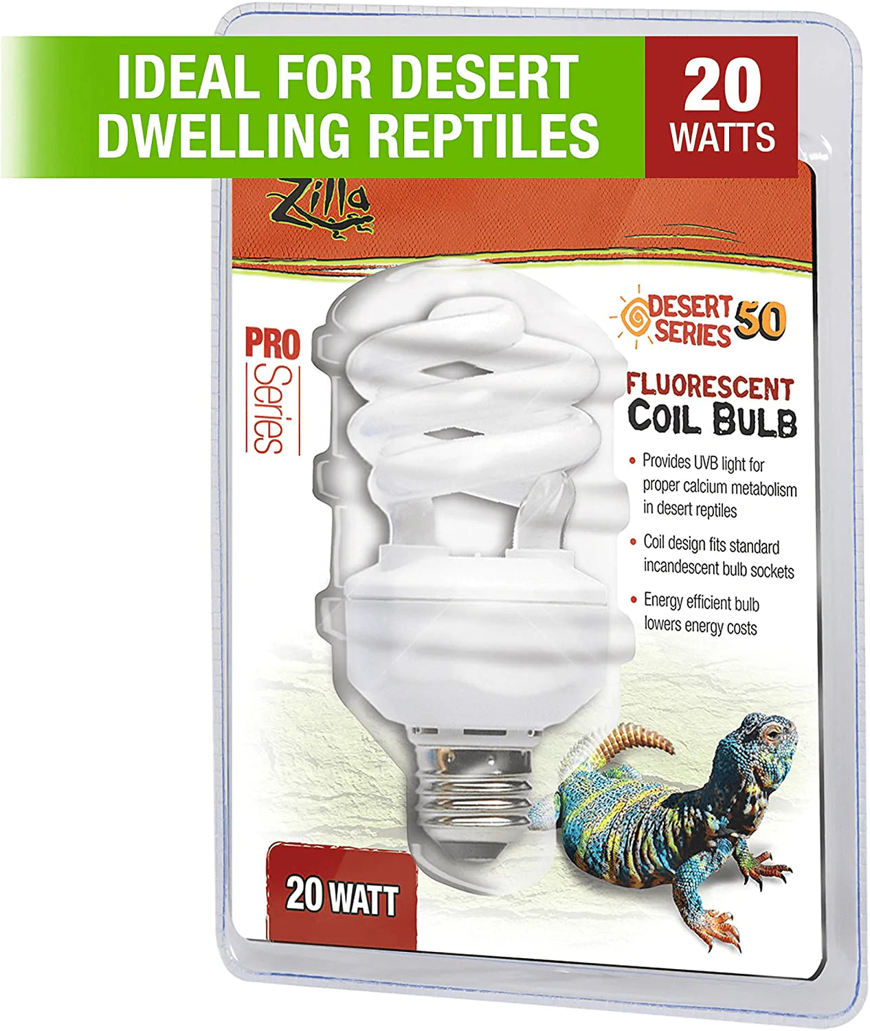 Zilla UVB Fluorescent Coil Bulb Animals & Pet Supplies > Pet Supplies > Reptile & Amphibian Supplies > Reptile & Amphibian Habitat Heating & Lighting Zilla