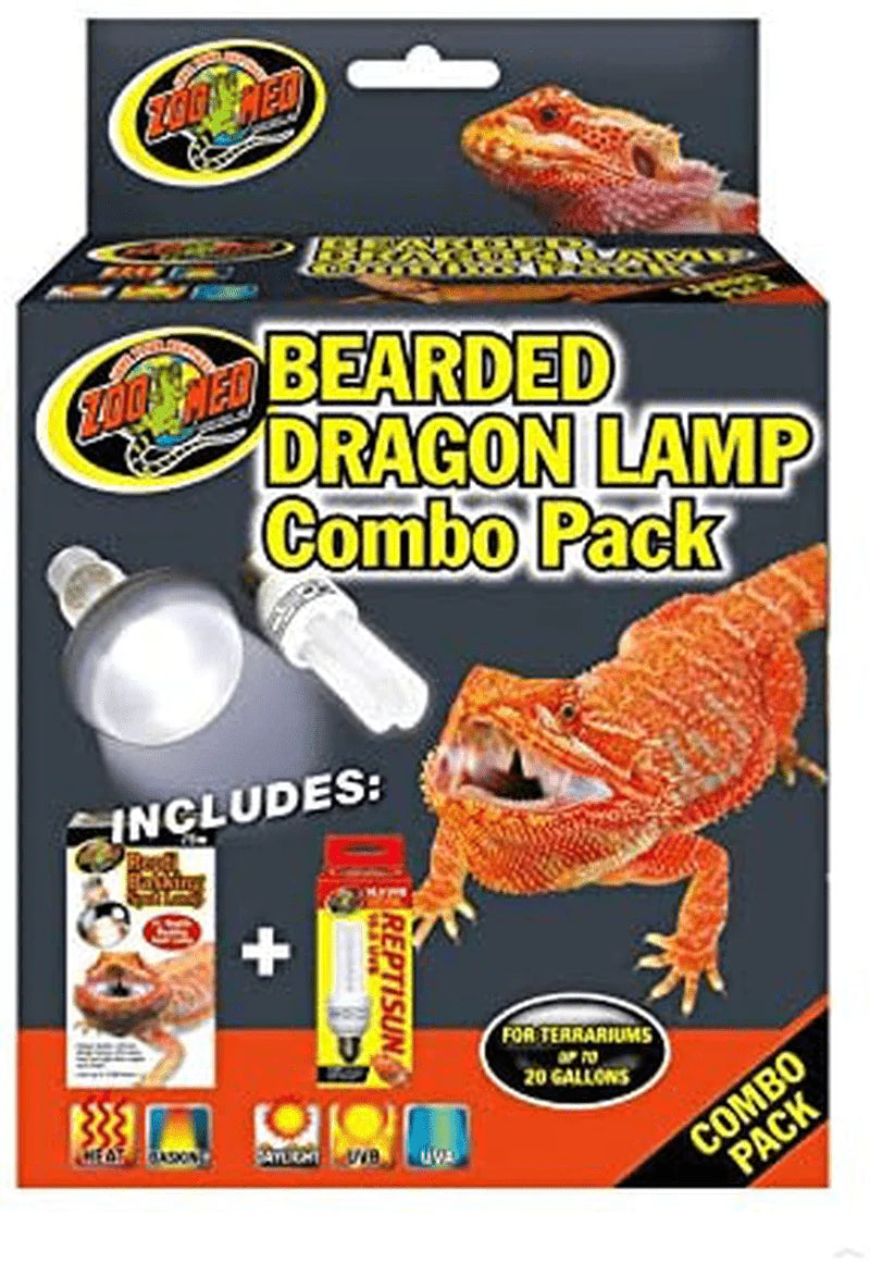 Zoo Med Bearded Dragon Lamp Combo Pack Animals & Pet Supplies > Pet Supplies > Reptile & Amphibian Supplies > Reptile & Amphibian Habitat Heating & Lighting Zoo Med