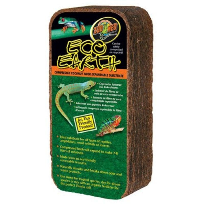 Zoo Med Eco Earth Compressed Coconut Fiber Expandable Substrate 1 Count (Makes 7-8 Liters) Animals & Pet Supplies > Pet Supplies > Fish Supplies > Aquarium Gravel & Substrates Zoo Med