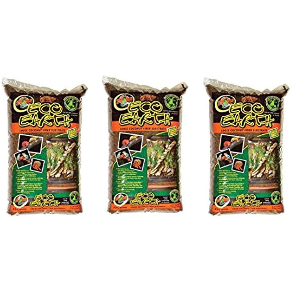 Zoo Med Eco Earth Loose Coconut Fiber Substrate, Pack of 3, 8 Quart Animals & Pet Supplies > Pet Supplies > Reptile & Amphibian Supplies > Reptile & Amphibian Substrates N/A